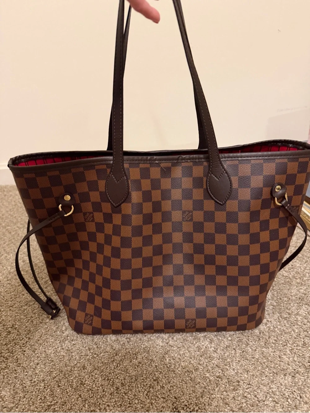 COPY- LV Brown Checkered Tote Handbag